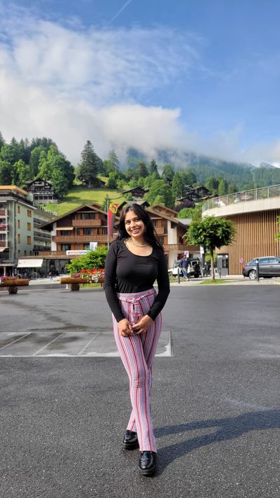 Traveler Jyoti exploring the Swiss Alps — 7-day budget itinerary with Swiss Travel Pass